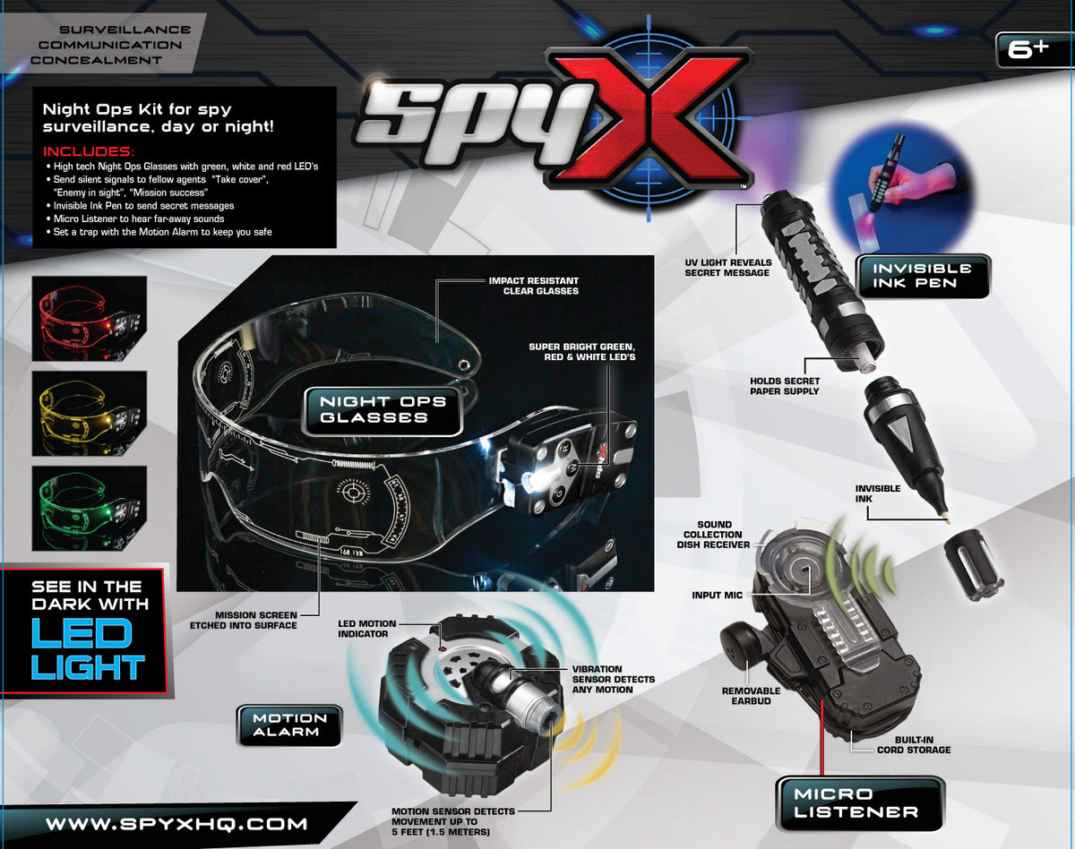 SpyX Night Ops Kit Req 2xAAA
