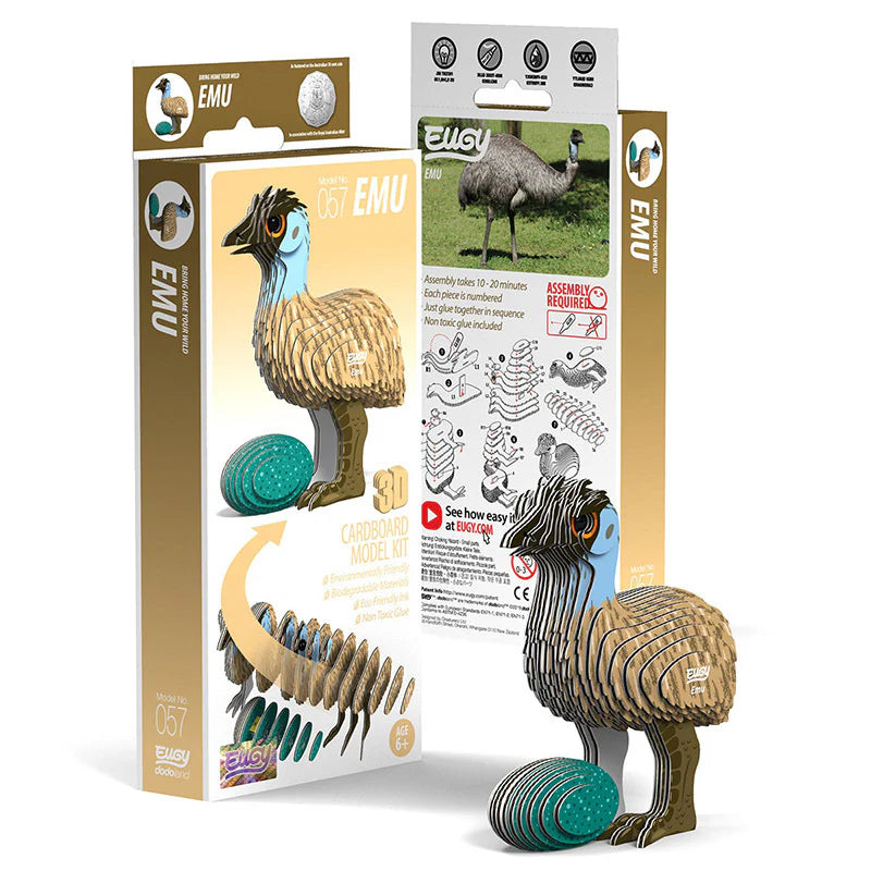 Eugy Cardboard Model Kit Emu