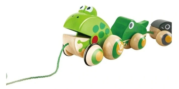 Hape Pull Along Frog Family
