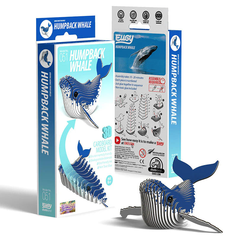 Eugy Cardboard Model Kit Humpback Whale