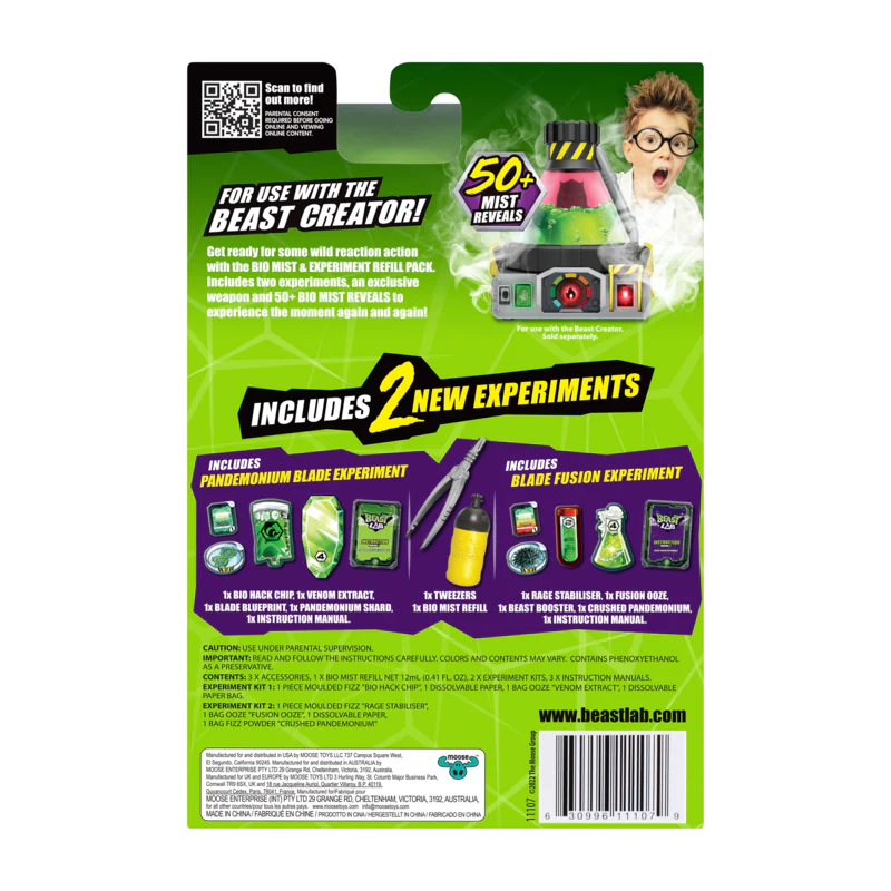 Beast Lab Bio Mist and Experiment Refill Pack