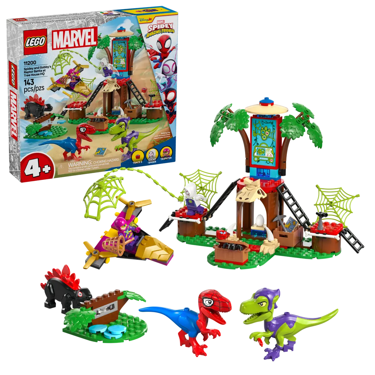 Lego 11200 Spidey and Gobby's Raptor Battle at Tree House HQ