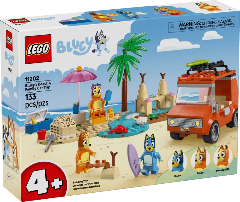 Lego 11202 Bluey&#39;s Beach &amp; Family Car Trip