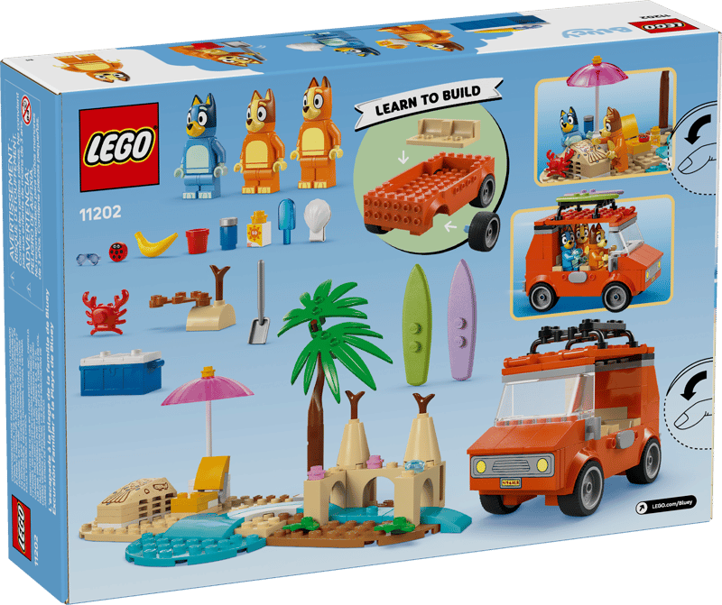 Lego 11202 Bluey's Beach &amp; Family Car Trip