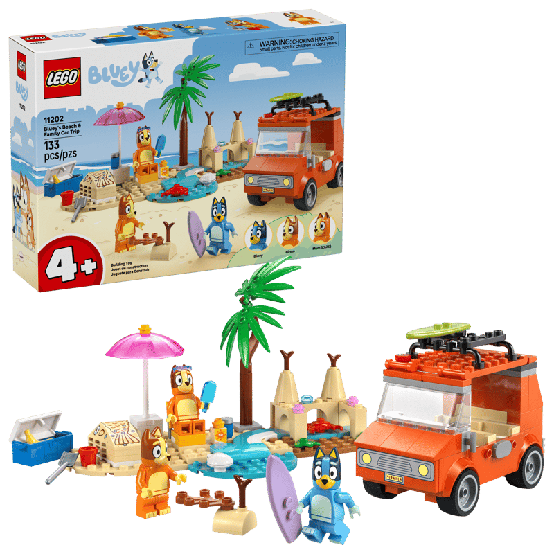 Lego 11202 Bluey's Beach & Family Car Trip