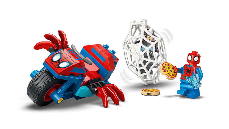 Lego 11206 Super Heroes Spidey on His Motorcycle vs Rhino