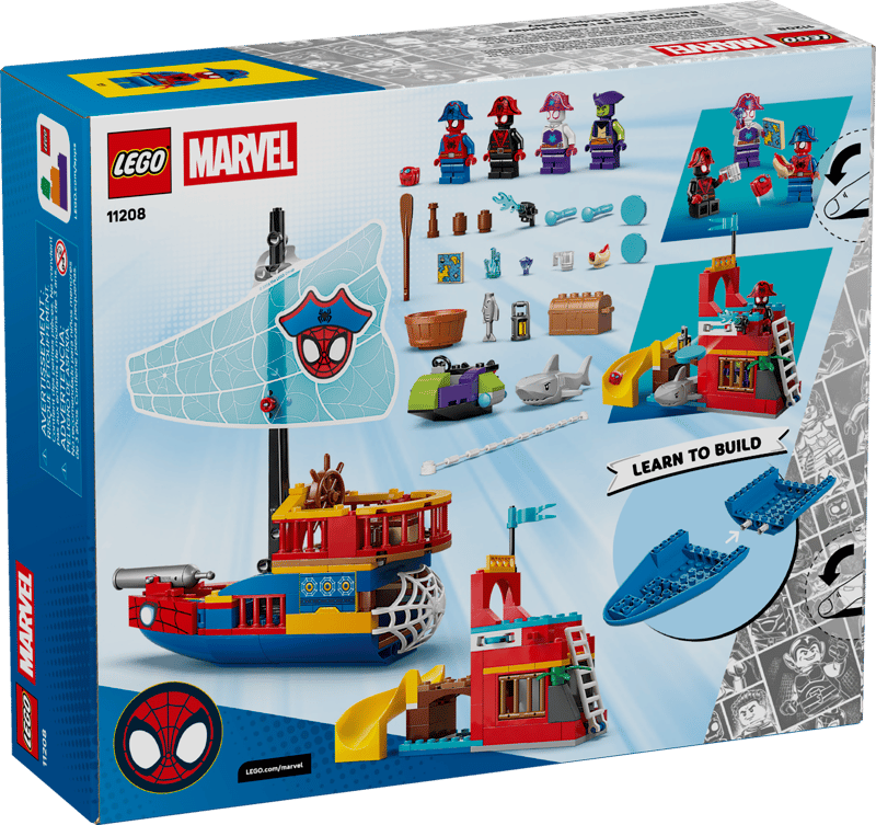 Lego 11208 Super Heroes Team Spidey Pirate Ship
