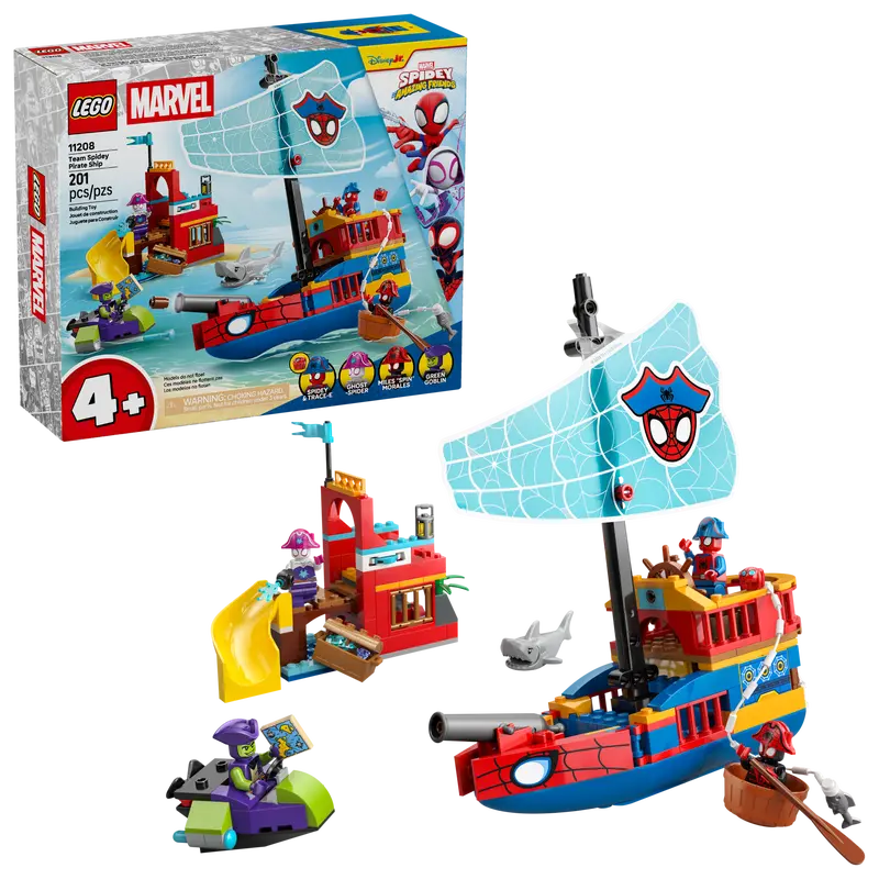 Lego 11208 Super Heroes Team Spidey Pirate Ship