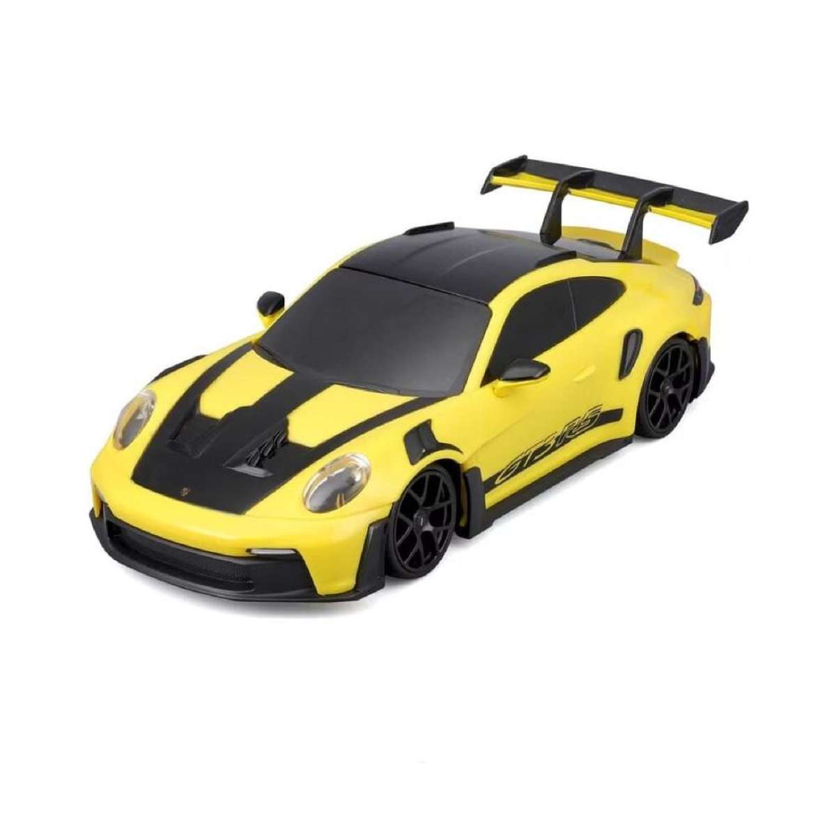 Maisto 1/24 Moto Sounds Porsche 911 GT3 RS Yellow Demo Batteries Included