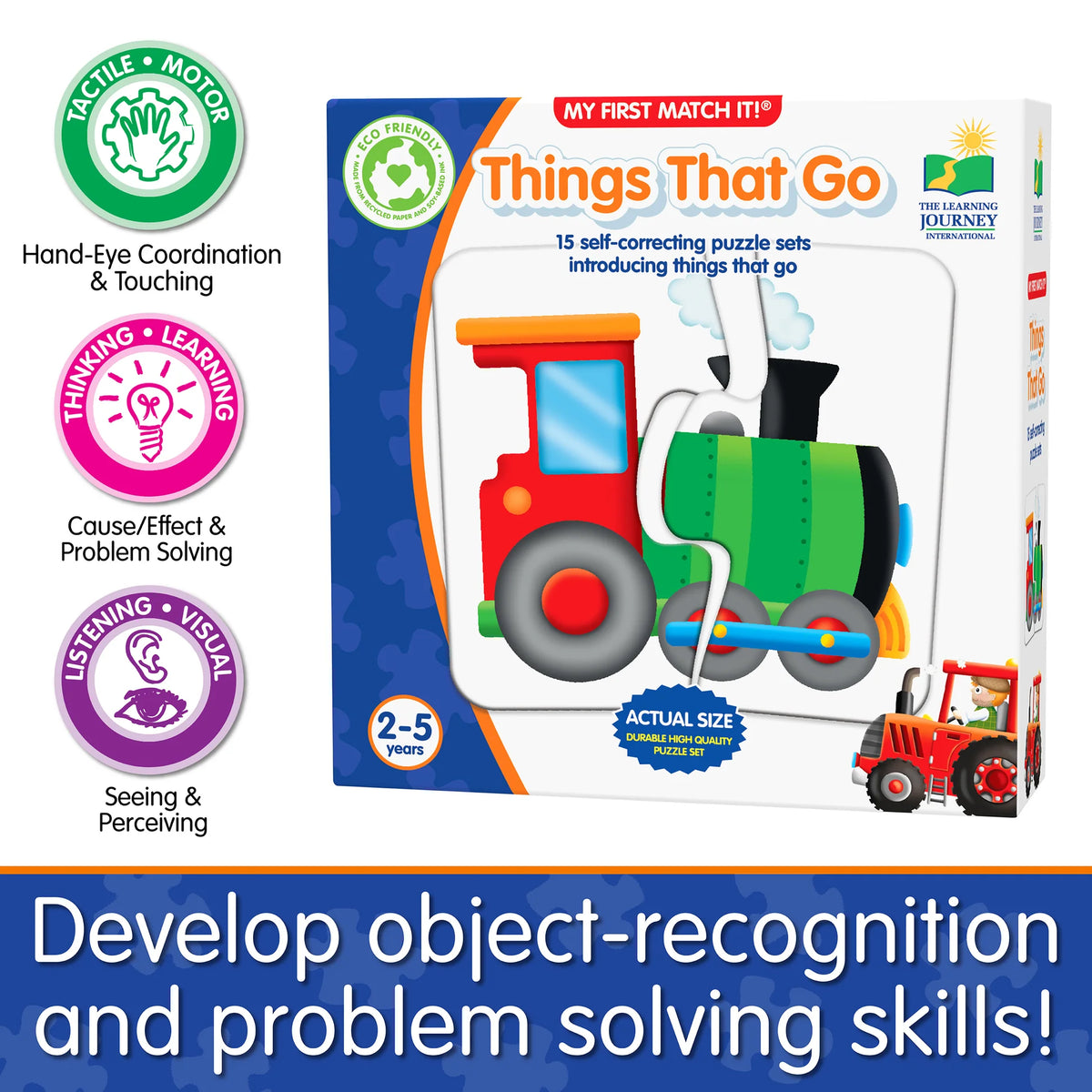 My First Match It Puzzle - Things That Go