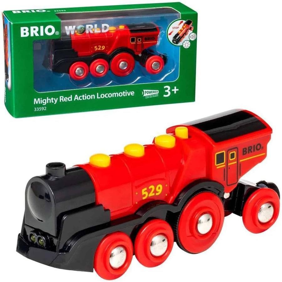 BRIO 33592 Mighty Red Action Locomotive req 2 AAA batteries