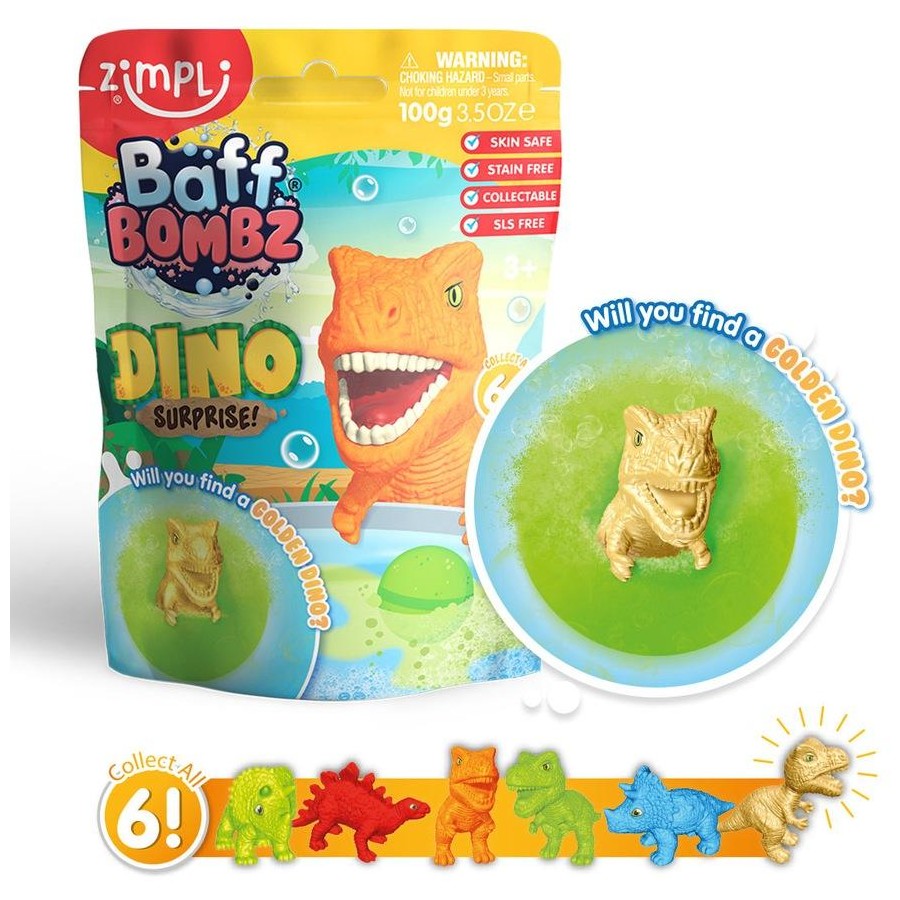 Zimpli Kids Baff Bomz Dino Surprise