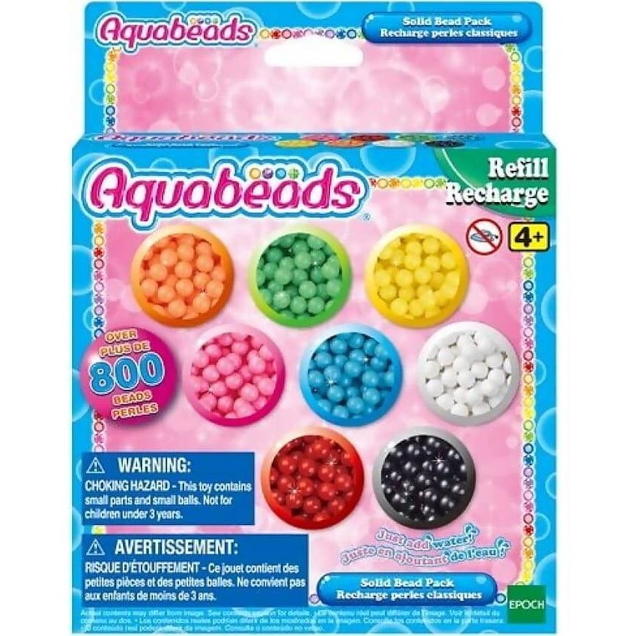 Aqua Beads Solid Beads Refill Pack 800 Beads