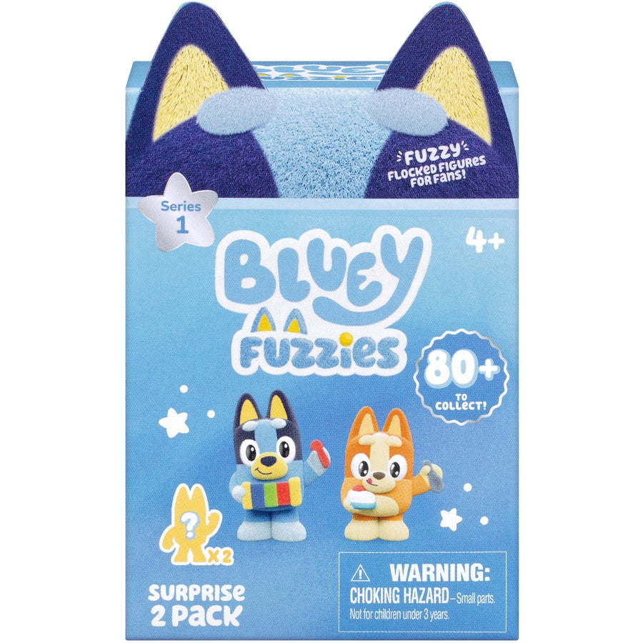 Bluey S15 Fuzzies Surprise Figures 2pk Assorted