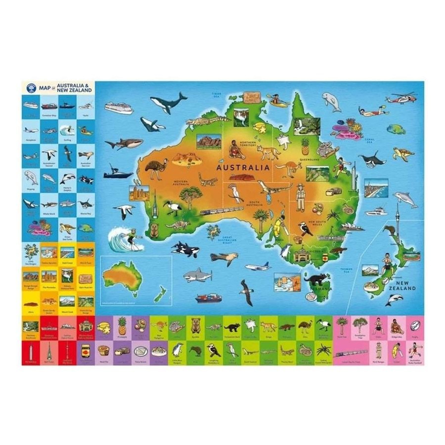 Orchard Toys Map Of Australia &amp; New Zealand Puzzle 150pcs