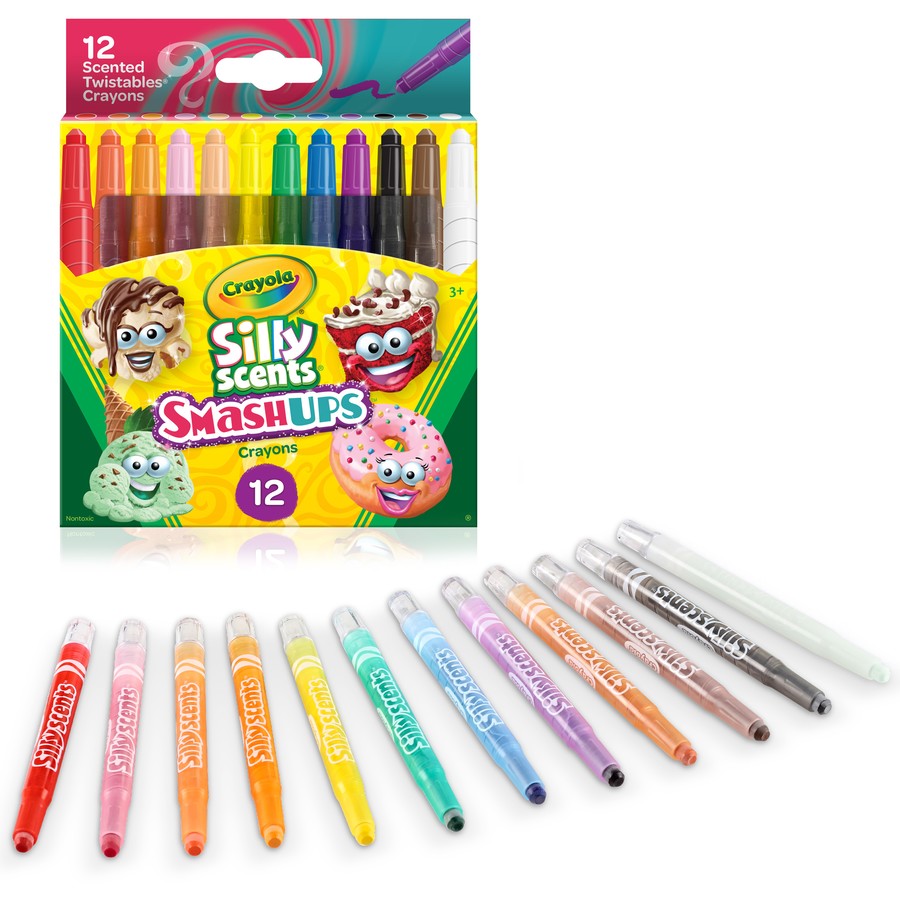 Crayola Silly Scents Smash Ups Twistable Crayons 12pk