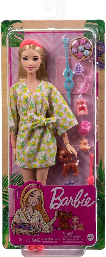 Barbie Wellness Doll with Puppy - Self Care Spa Day