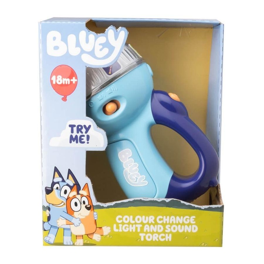 Bluey Colour Change Light & Sound Torch