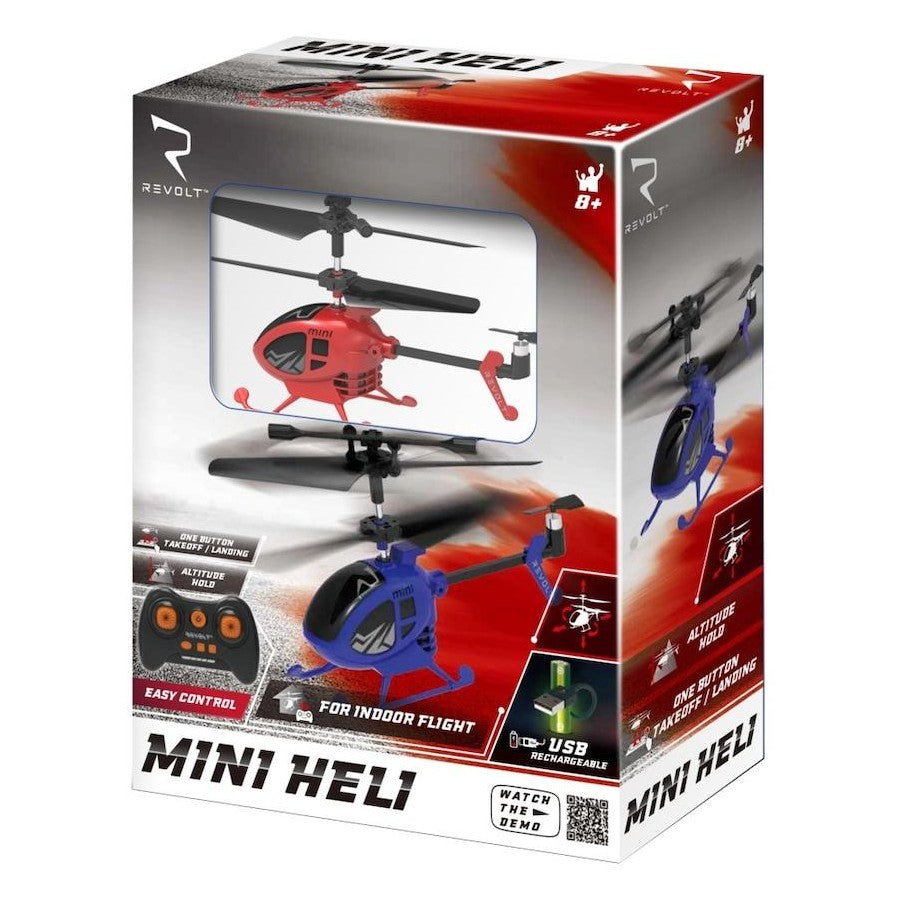 Revolt Mini Heli Remote Control Helicopter Assorted req 4 x AAA batteries