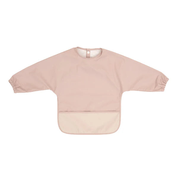 All4Ella Long Sleeve Bib 2 Tone Pink