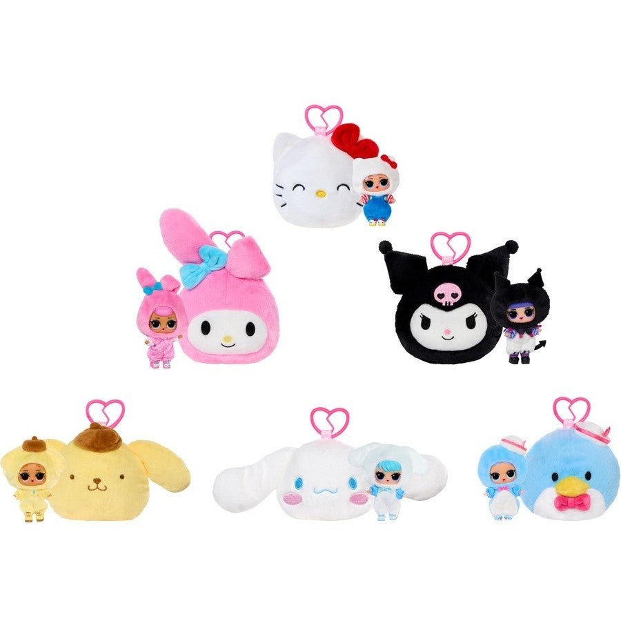 LOL Surprise Loves Hello Kitty Reversible Plush Assorted