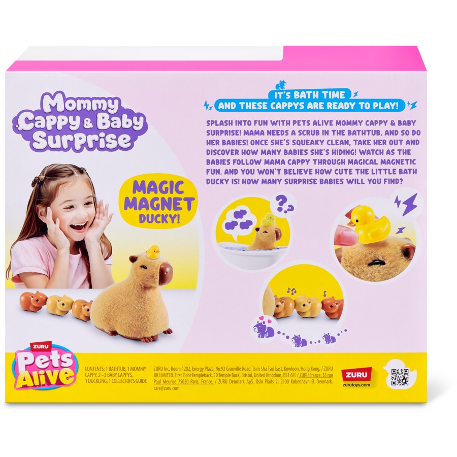 Zuru Pet's Alive Mama Capybara and Baby Surprise req 3 x AAA batteries