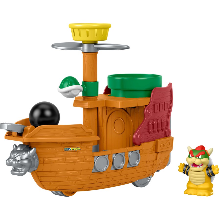 Fisher-Price Little People My Mario Bowser's Airship Playset