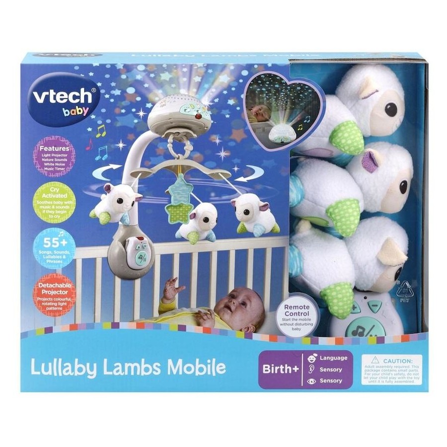 Vtech Lullaby Lambs Mobile requires 3 x AA 2 x AAA batteries