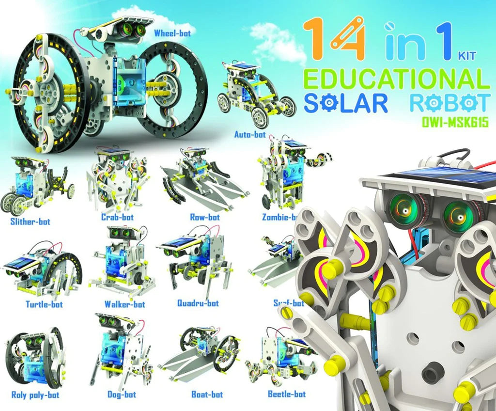 14 in 1 Educational Solar Robot