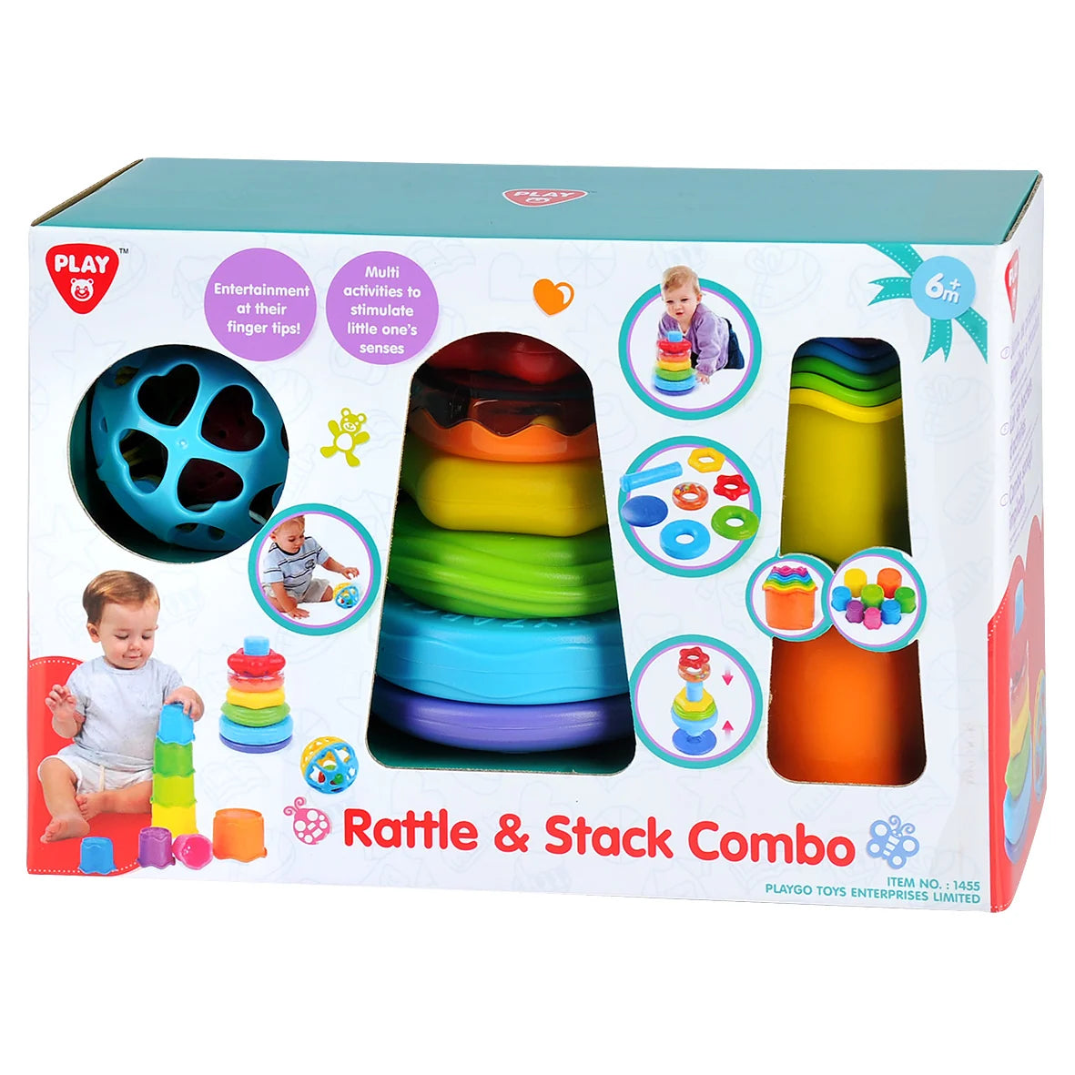 PLAYGO TOYS ENT. LTD Rattle &amp; Stack Combo