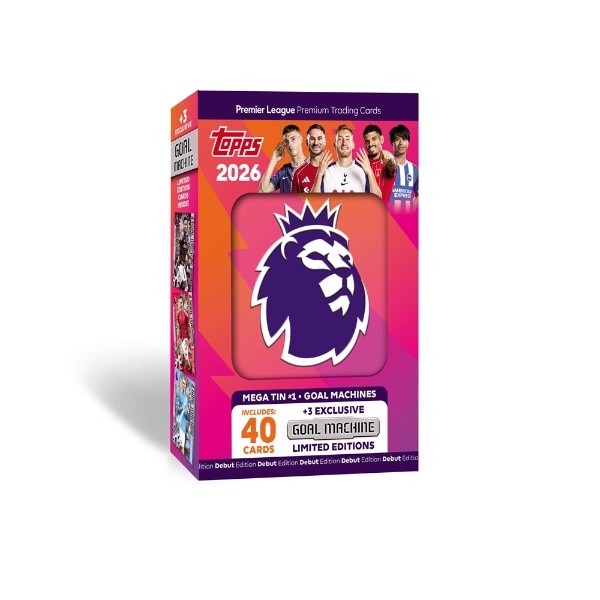 Topps 2026 Premier League Trading Cards Mega Tin