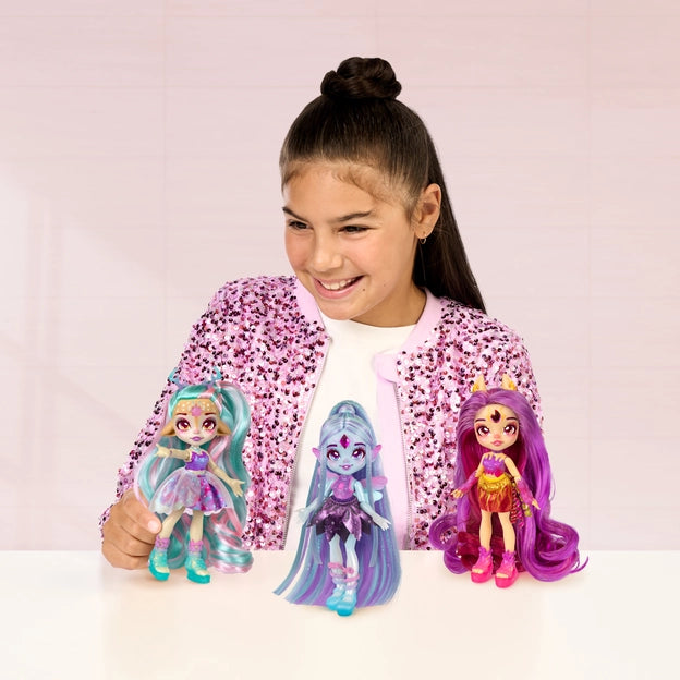 Magic Mixies Pixlings Doll S2 Galaxy Hair Pippa The Firehorse