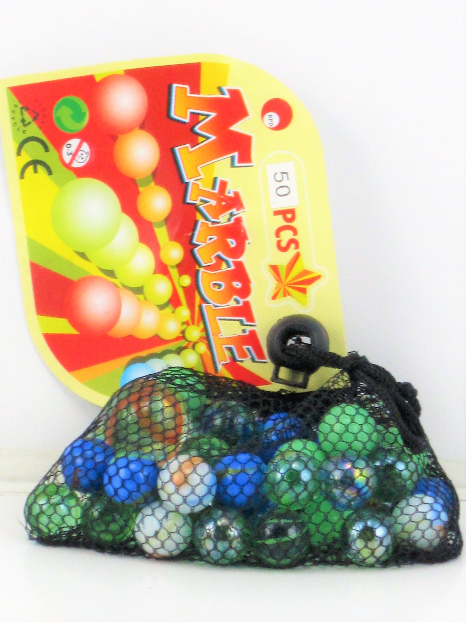 Marbles in net bag 50 piece