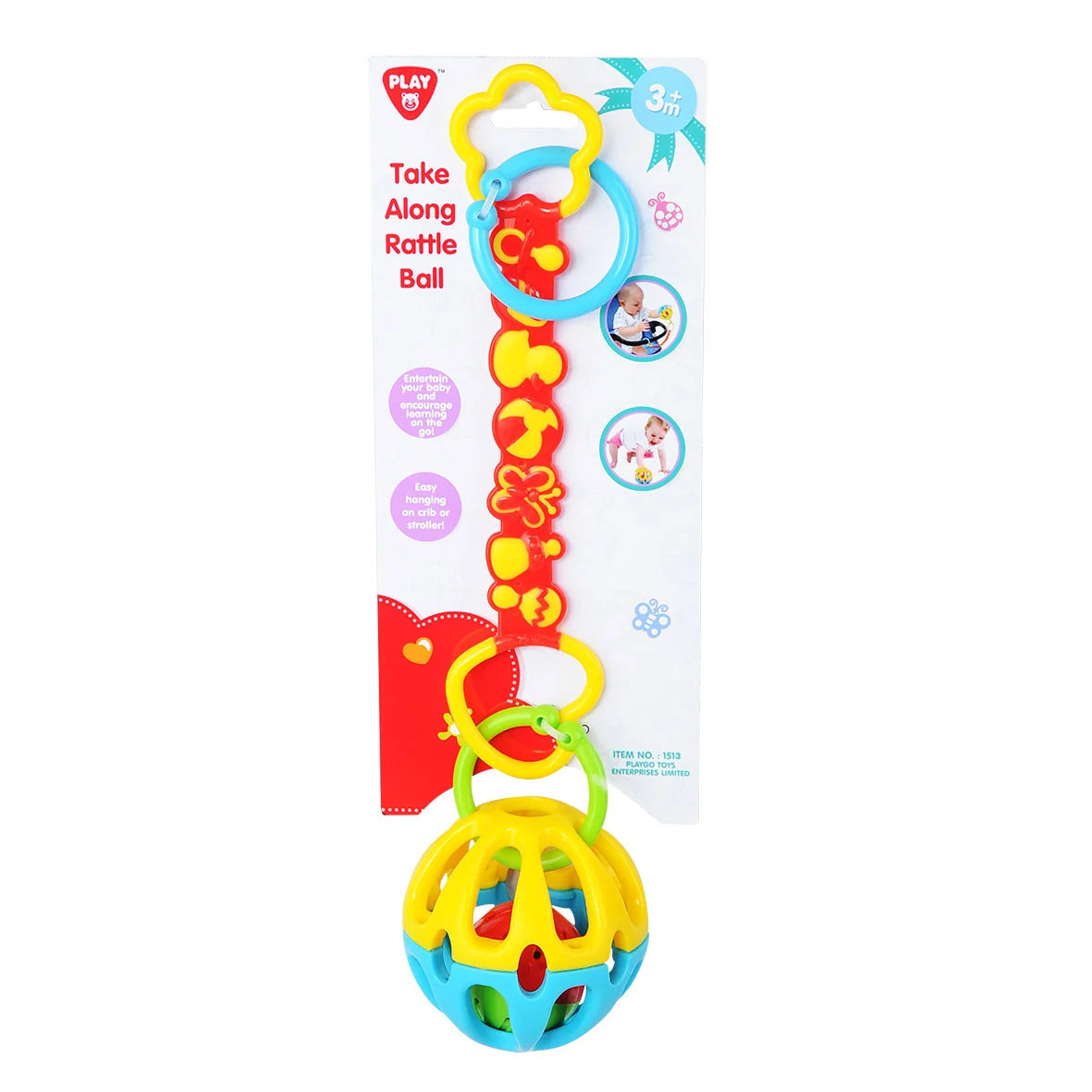 PLAYGO TOYS ENT. LTD.  Take Along Rattle Ball