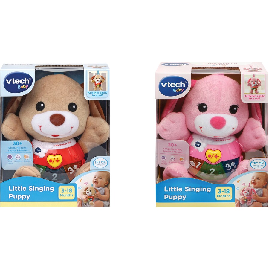 Vtech Little Singing Puppy Brown or Pink
