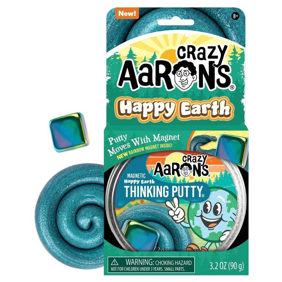 Crazy Aarons Putty Happy Earth Magnetic Storms 90g Tin