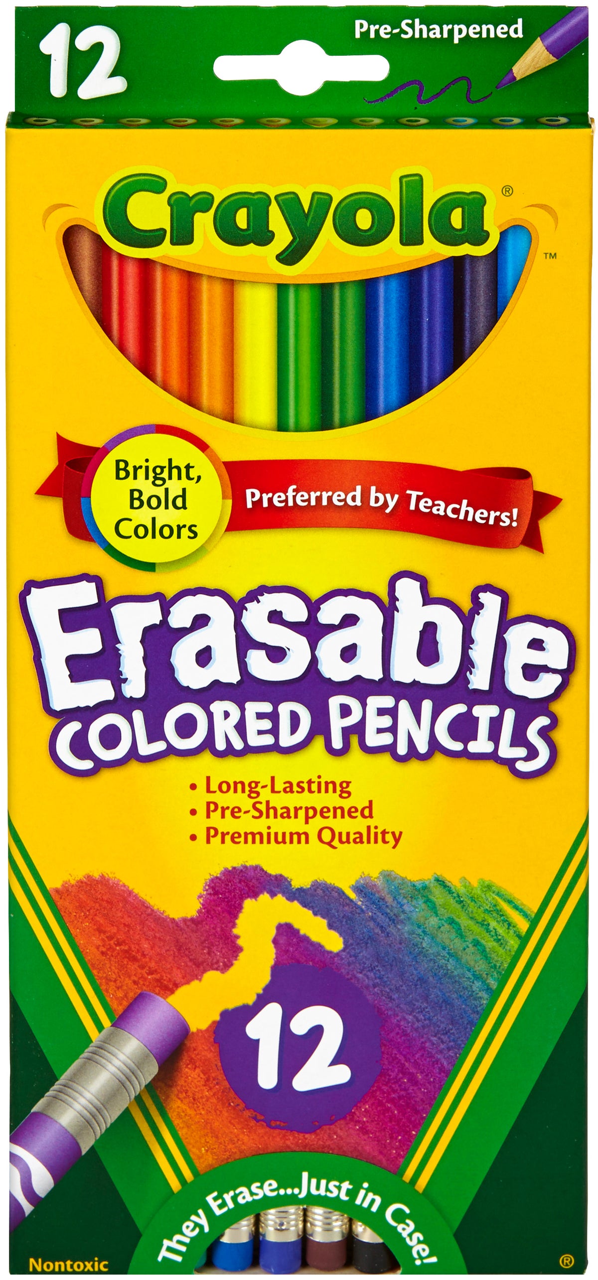 Crayola Erasable Coloured Pencils 12pk
