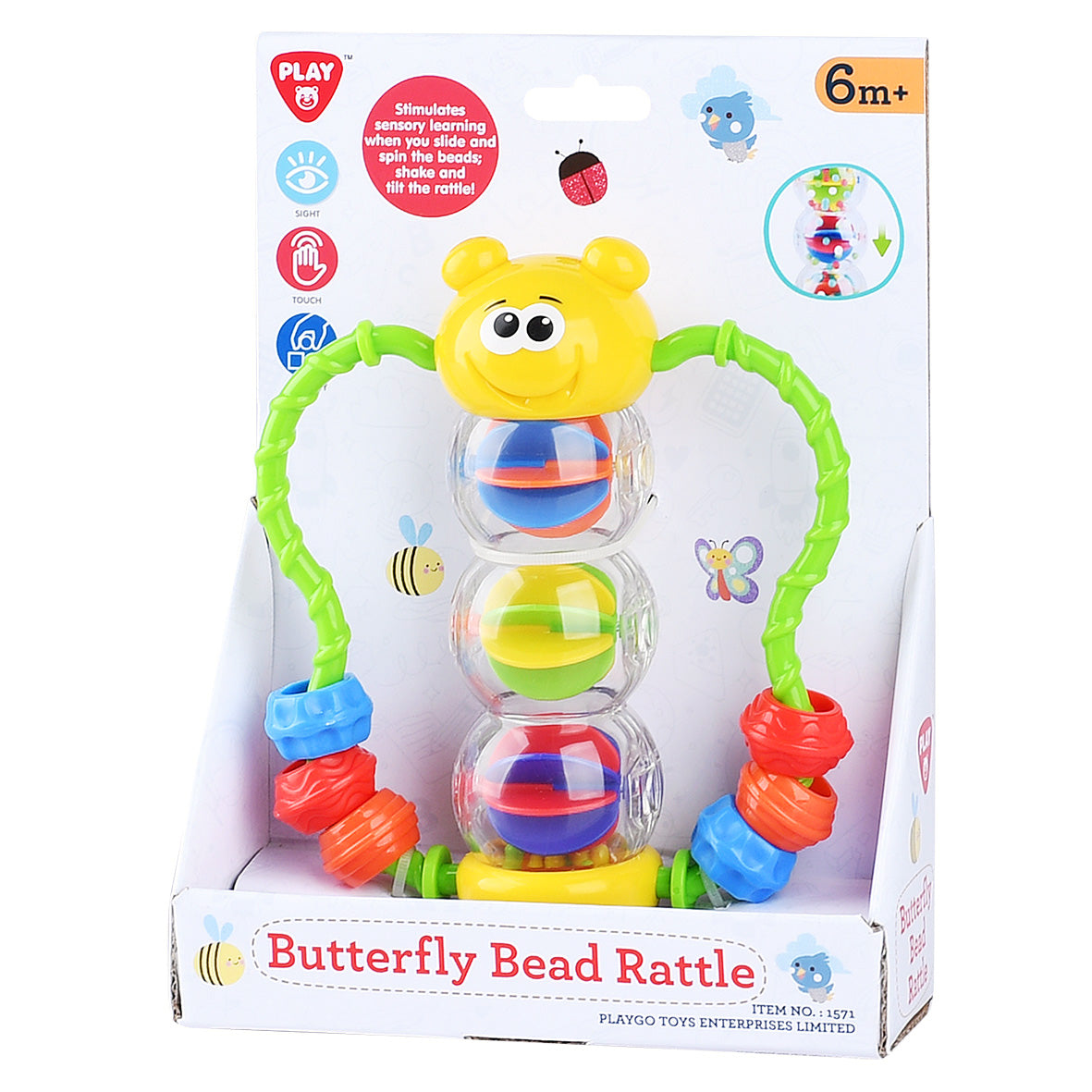 PLAYGO TOYS ENT. LTD. Butterfly Bead Rattle