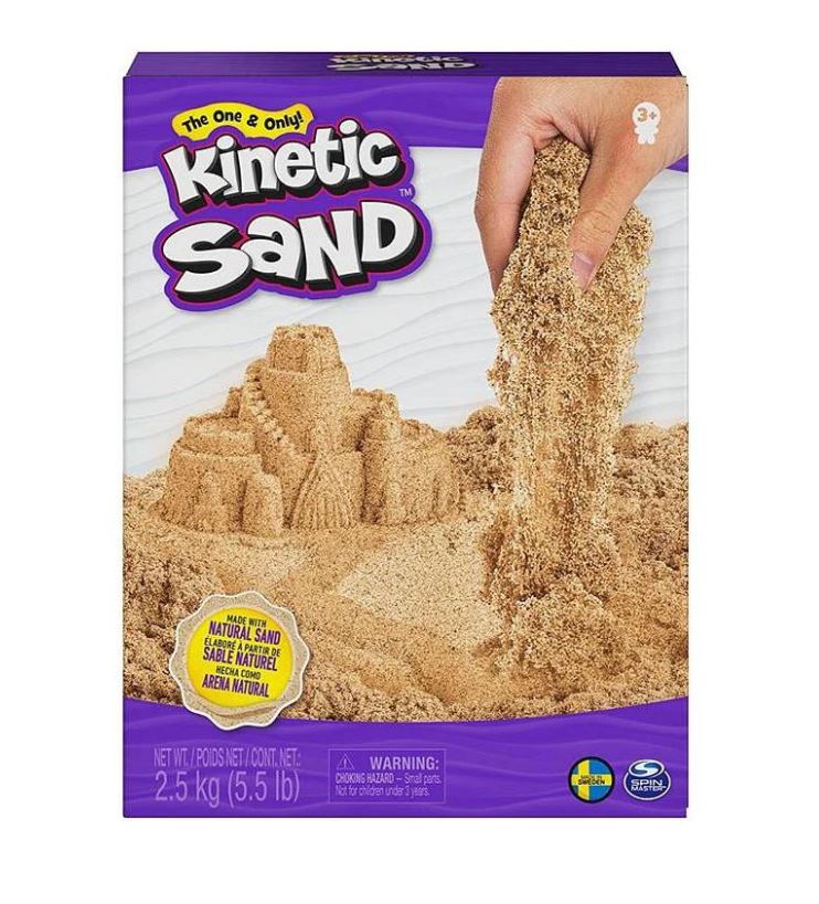 Kinetic Sand 5.5lb 2.5kg Brown Beach Sand Boxed