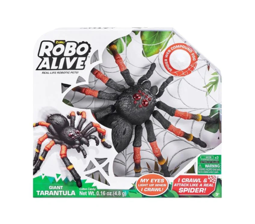 Zuru Robo Alive Giant Tarantula Spider req 3 x AA batteries