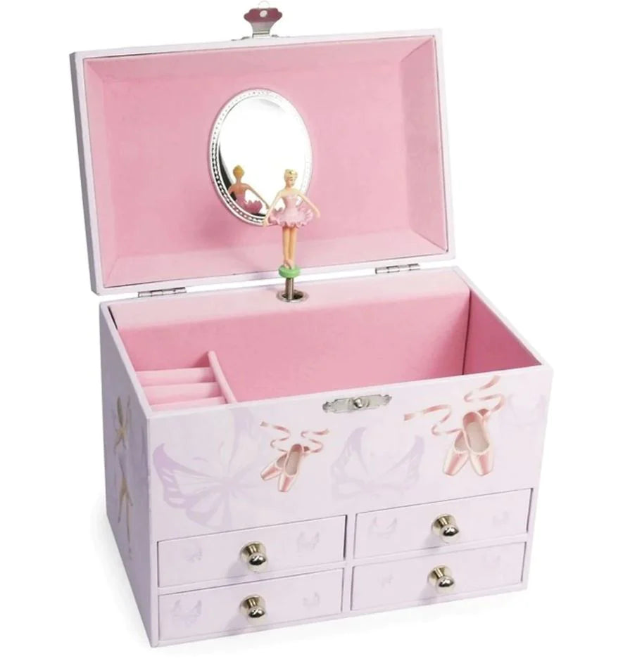 Jewellery Musical Box with Four Drawers