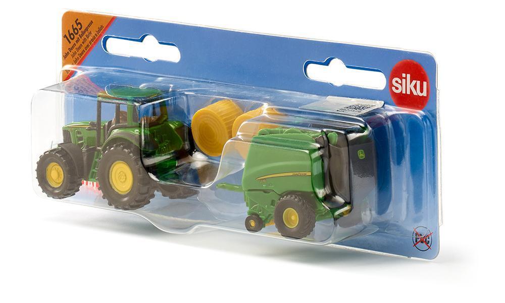 Siku 1665 John Deere Tractor & Baler