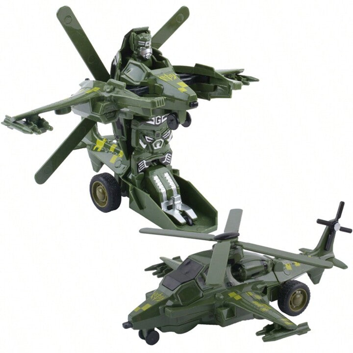 Military Helicopter Transforming Robot asstd colors