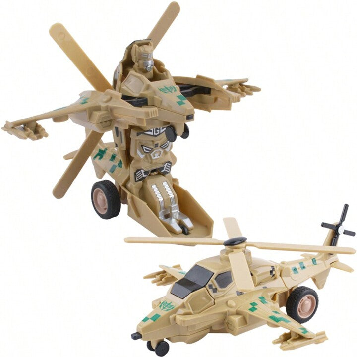 Military Helicopter Transforming Robot asstd colors