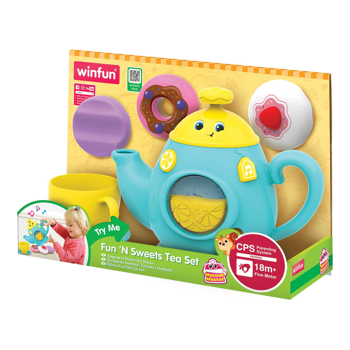Winfun Fun 'N Sweets Tea Set - Demo Batteries Included