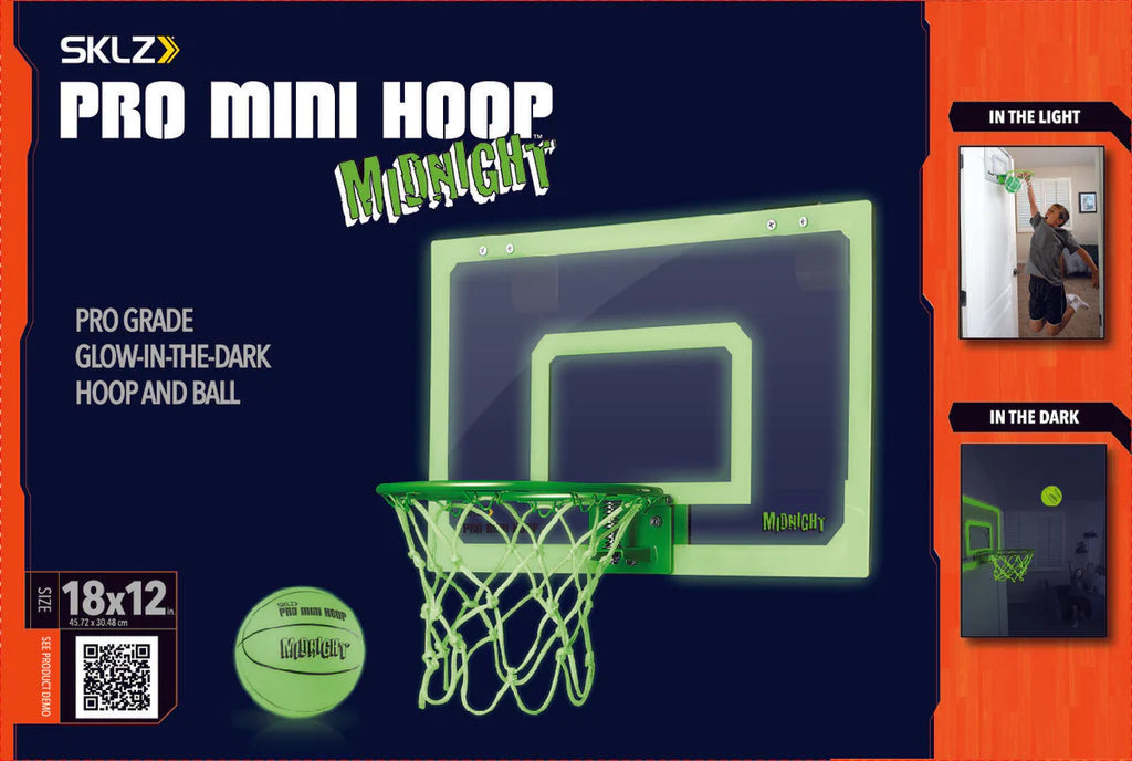 SKLZ Pro Mini Hoop Midnight Glow In The Dark Hoop &amp; Ball