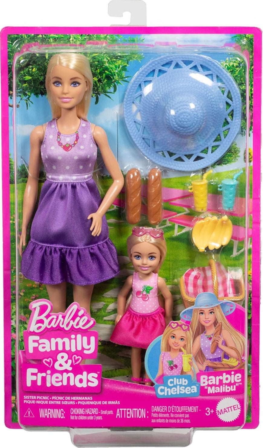 Barbie Family and Friends Barbie Malibu and Club Chelsea