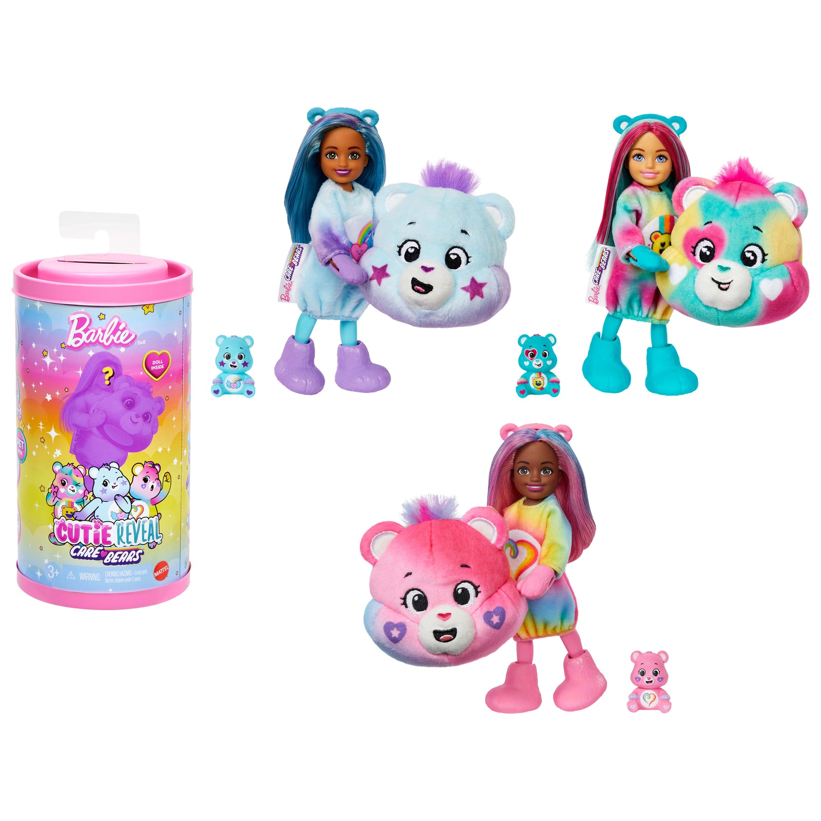 Barbie Cutie Reveal Care Bears Chelsea Surprise Doll  - Pink Lid