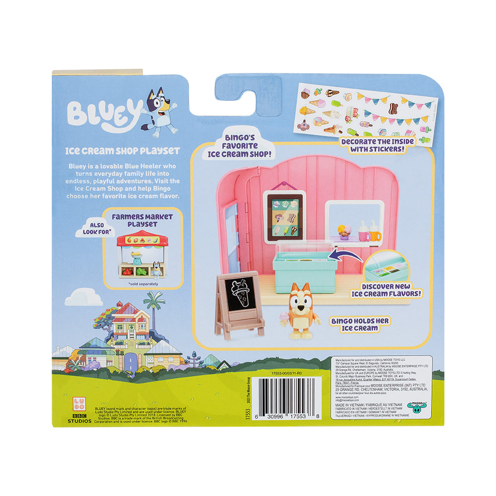 Bluey S10 Mini Ice Cream Shop Playset