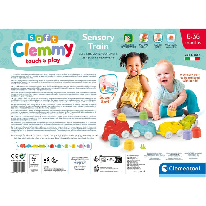 Clementoni  - Soft Clemmy - Sensory Train 6 - 36 months